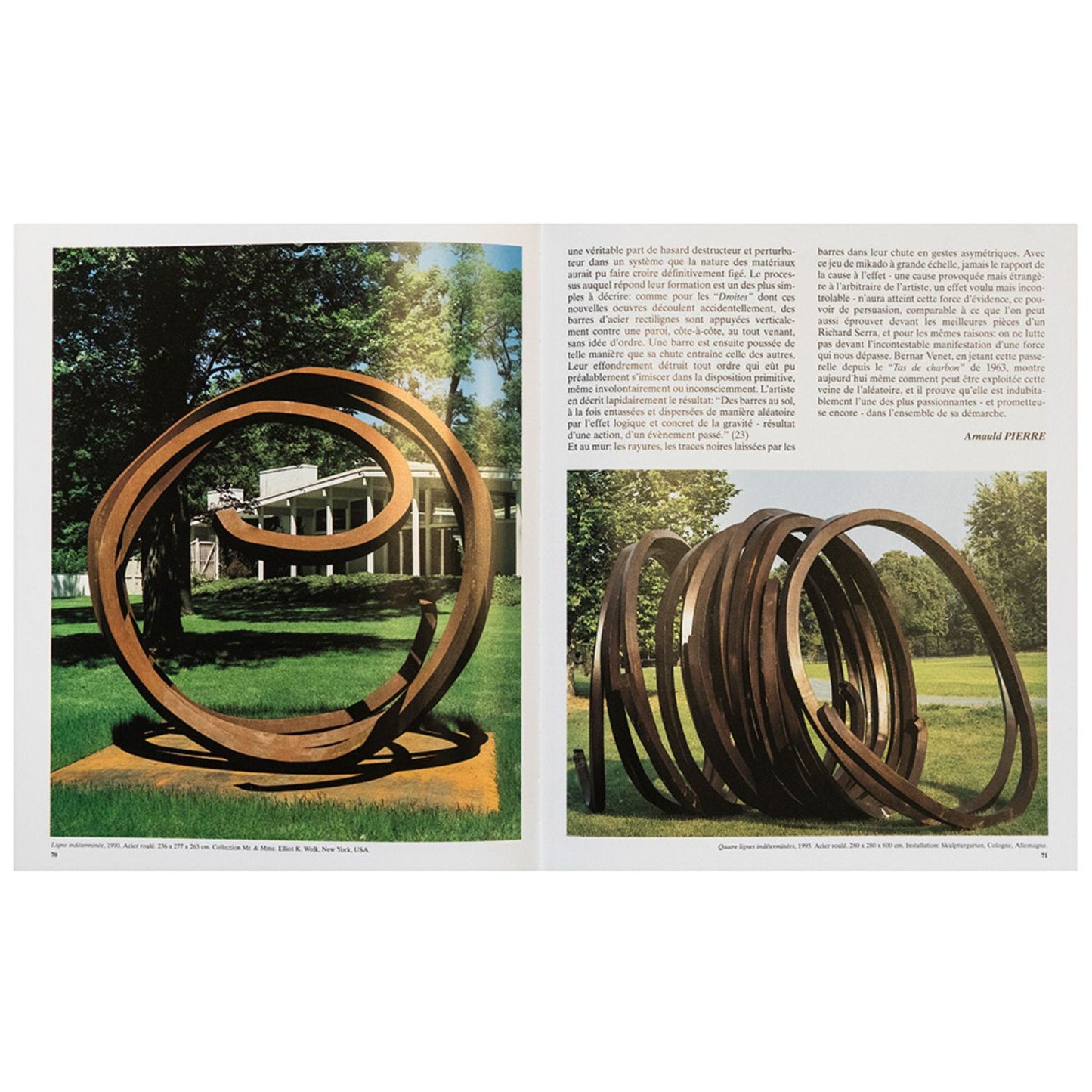 Bernar Venet – Sculptures et Reliefs
