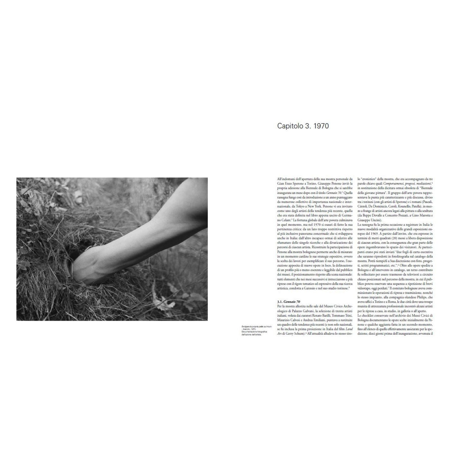 Giuseppe Penone - Alpi Marittime 1968, 1969, 1970