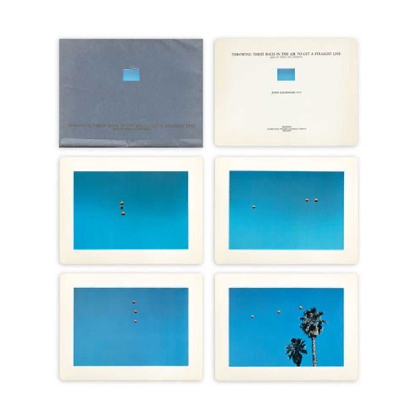 Johon Baldessari - "Throwing three balls in the air to get a straight line"
