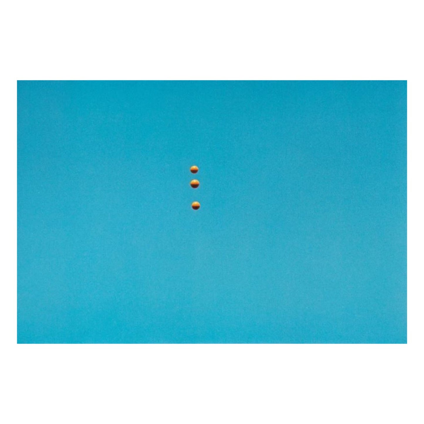 Johon Baldessari - "Throwing three balls in the air to get a straight line"